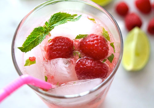 Raspberry Balsamic Mojito