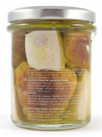Oliveri Porcini Mushrooms in Extra Virgin Olive Oil -  Funghi Porcini Sott'olio