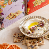Flouwer Co Apéritif Artisanal Crackers - Fresh Grapefruit, Lavender and Tarragon
