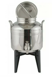 Sansone Italian Stainless Steel NSF Certified Fusti with Spigot & Stand, 3-Liter (0.79 Gallon)