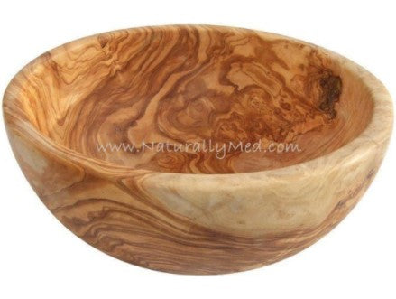 Olive Wood Smooth Salad Bowl - 10.5"