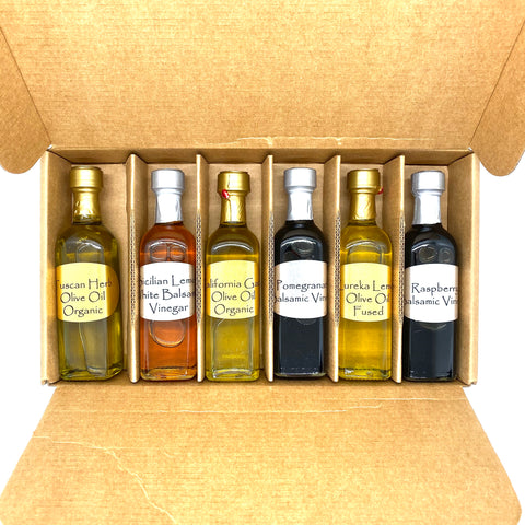 The Virgin Olive Oiler 6-Bottle Sampler Gift Box